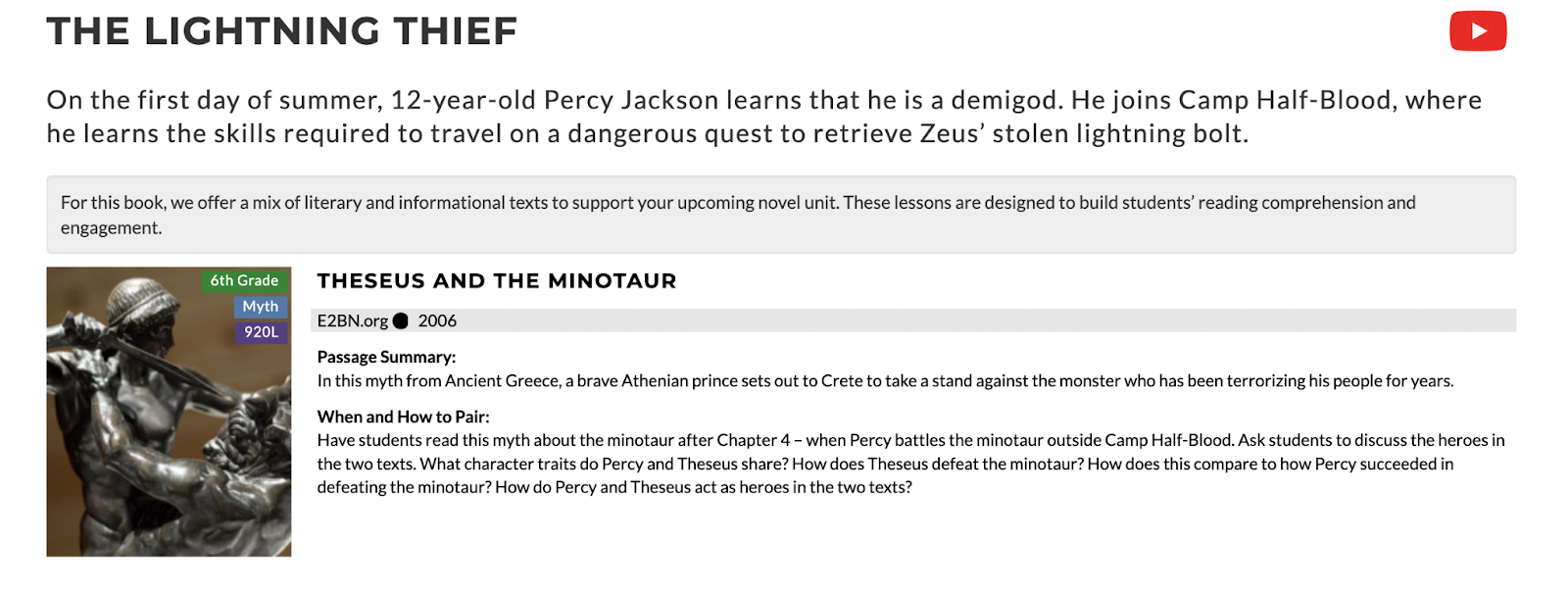 A screenshot of the Book Pairing Page.