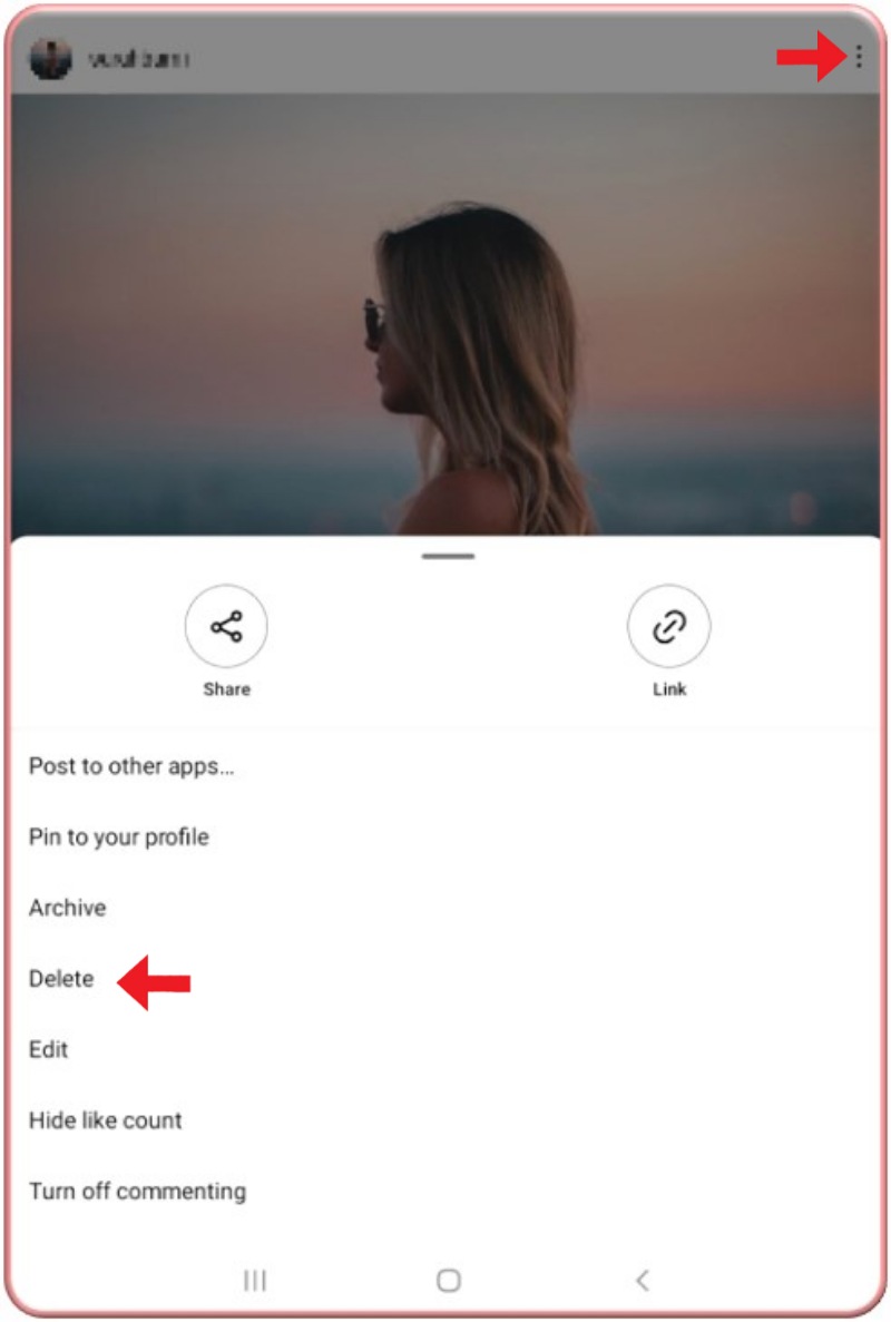 How to delete a post on Instagram 