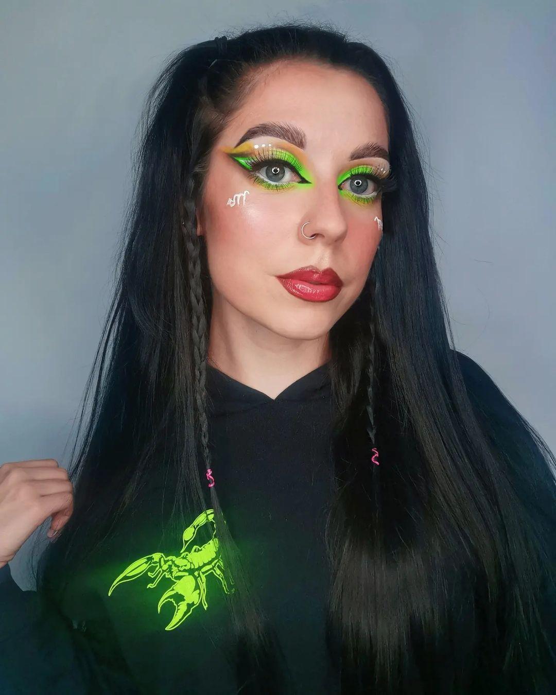 Vibrant Neon Alt Makeup