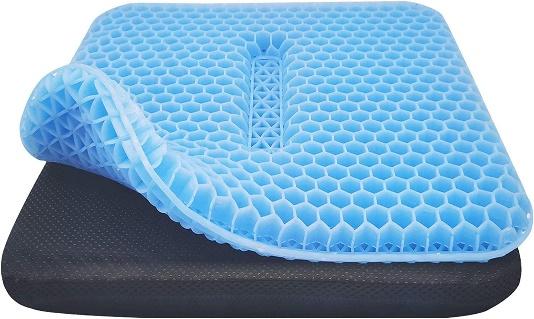 Buy Cushion Lab Patented Gel Seat Cushion, Cooling seat Cushion Thick Big  Breathable Honeycomb Design, Double Layer Egg Gel Cushion for Pain Relief, Seat  Cushion for The Car,Office,Wheelchair Online at Lowest Price