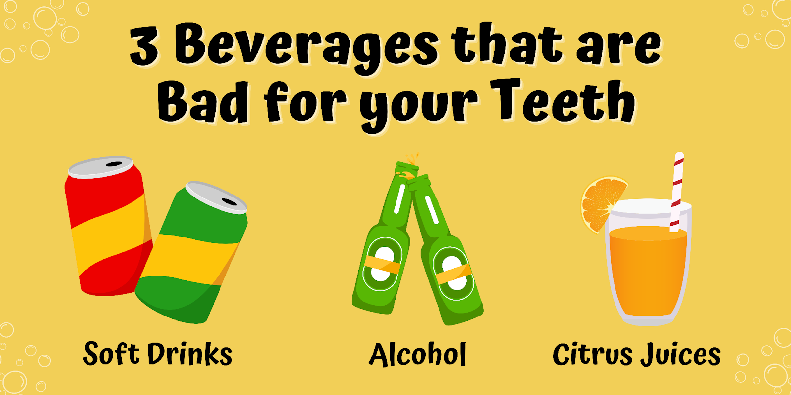 3 Beverages that are Bad for your Teeth