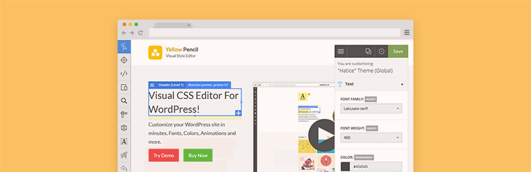 Plugin do Editor CSS do Lápis Amarelo