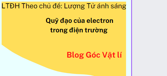 Lượng tử ánh sáng _ ltđh môn vật lí trên Blog Góc Vật lí