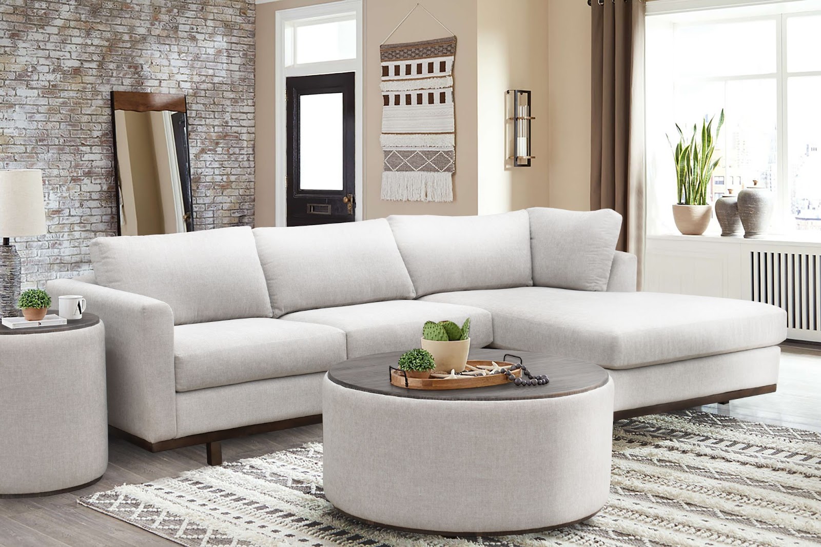 small living room sectional layout