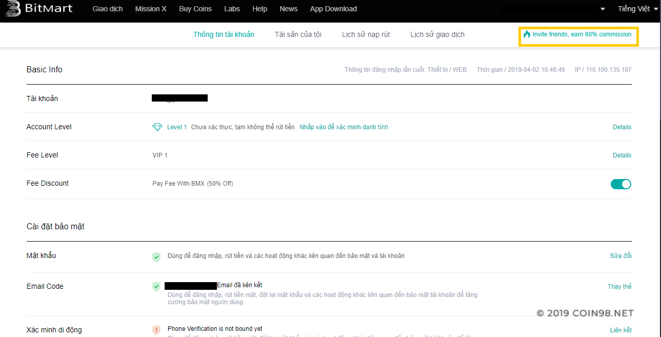 link ref giới thiệu sàn BitMart 