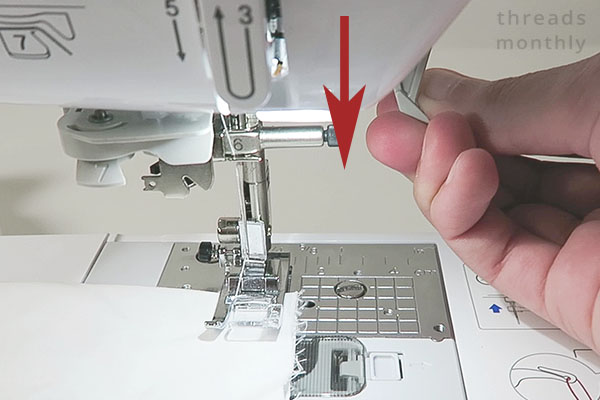 Step 8 to Change the Needle in Sewing Machine