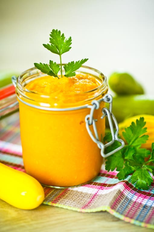 zucchini, carrot and apple puree - one of the must have baby food recipes in 2019