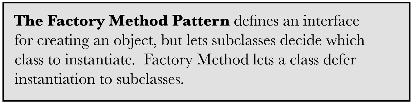 Định nghĩa mẫu Factory pattern