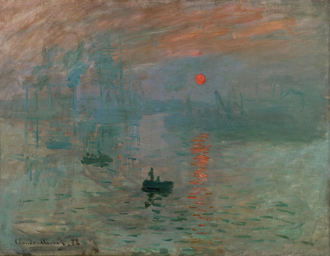 Claude Monet’s “Impression, Sunrise” 