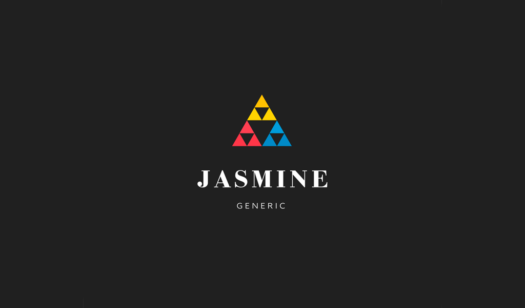 Logotipo de la marca abstracta de triángulos