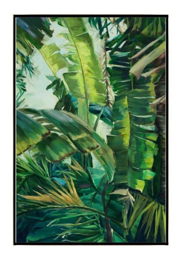 Spring Wall Decor | Close Up of Tropical Leaves