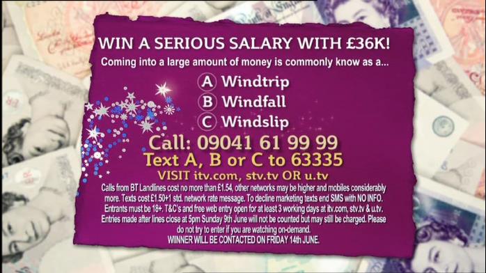 Free entry question for daybreak competition with ITV, STV or UTV - Ends 14 June 2013