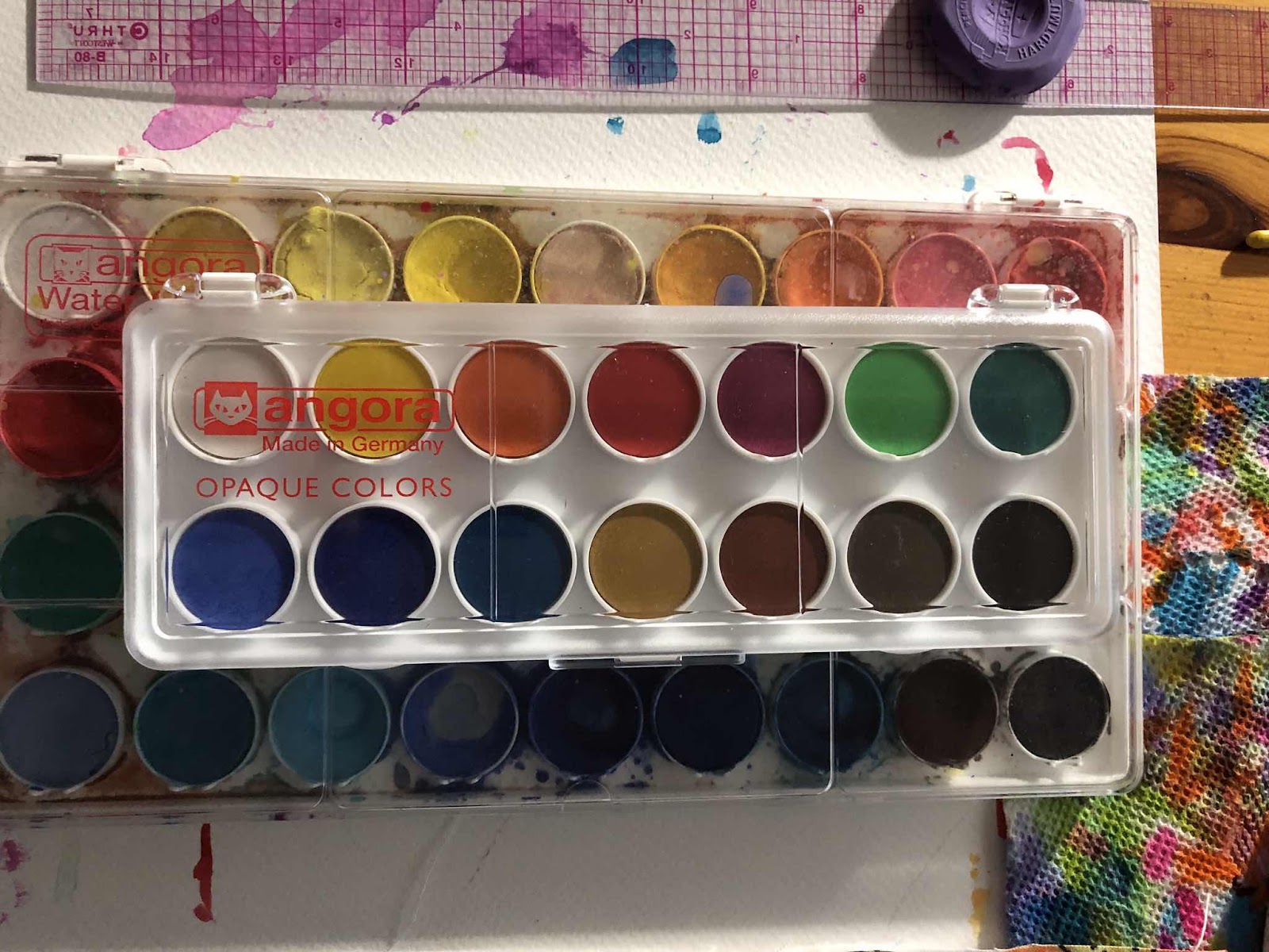 Angora Opaque Watercolor Pan Sets