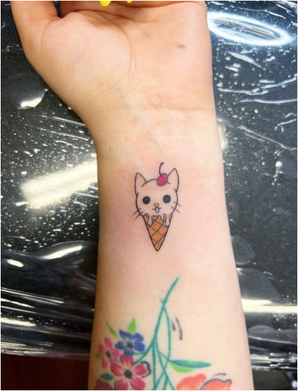 Kitty Cone Tattoo