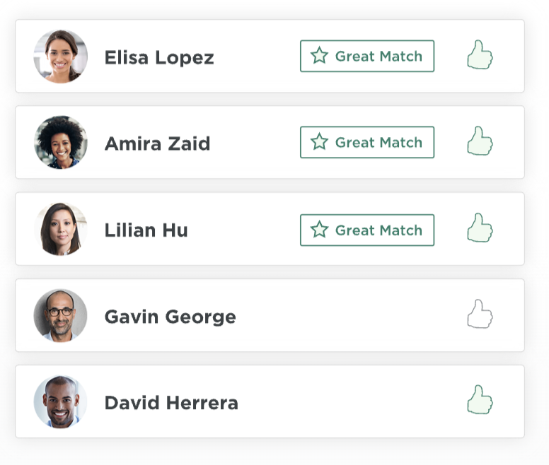 By rating applicants, employers can train ZipRecruiter’s AI to weed out unqualified candidates, so employers only have to focus their energies on the best matches.