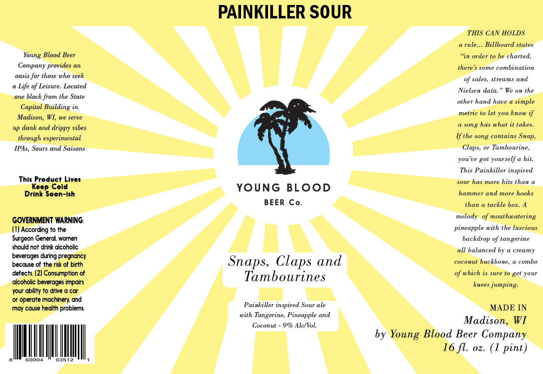 Young Blood Beer Co. Snaps, Claps and Tambourines