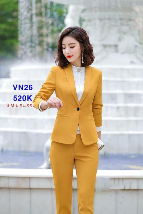 Set vest công sở nguyên bộ quần dài sang trọng VN26