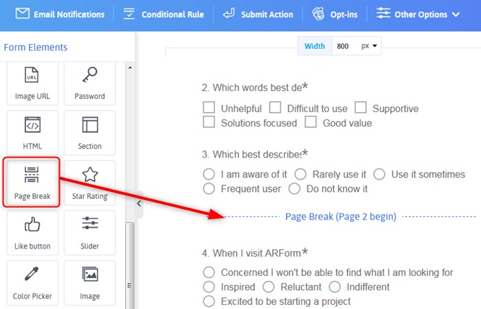 Multi-page WordPress Forms