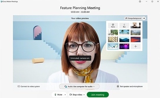 Webex : audio et vidéo 