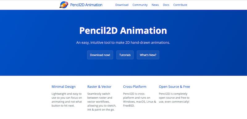 Meilleur logiciel d'animation : Pencil2D