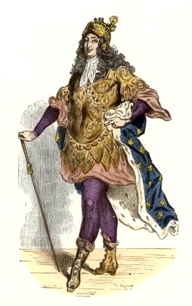 «Людовик XIV в балетном костюме», иллюстрация 1882—1884 гг.