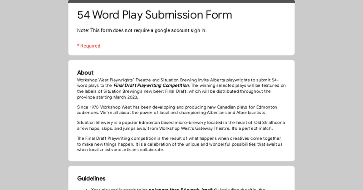 54 Word Play Submission Form