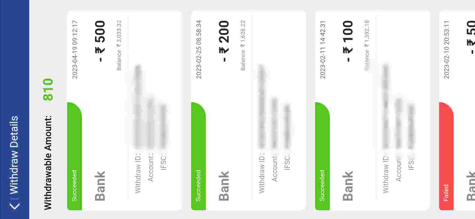 Payment proof