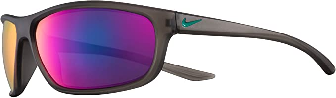 Nike EV1157-033 Dash Sunglasses Anthracite/Clear Jade Frame Color, Grey with Teal Mirror Lens Tint