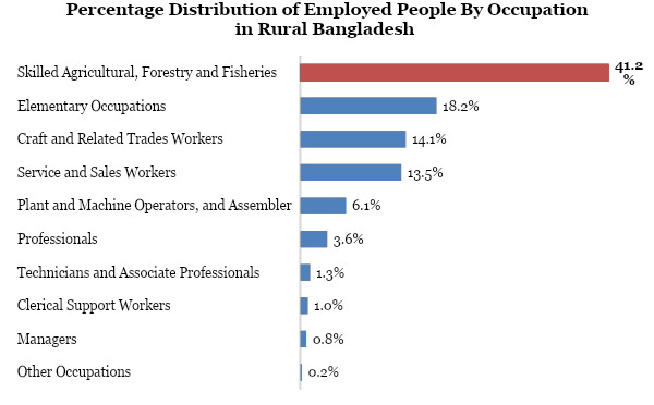 Employed People by Occupation in Rural Bangladesh