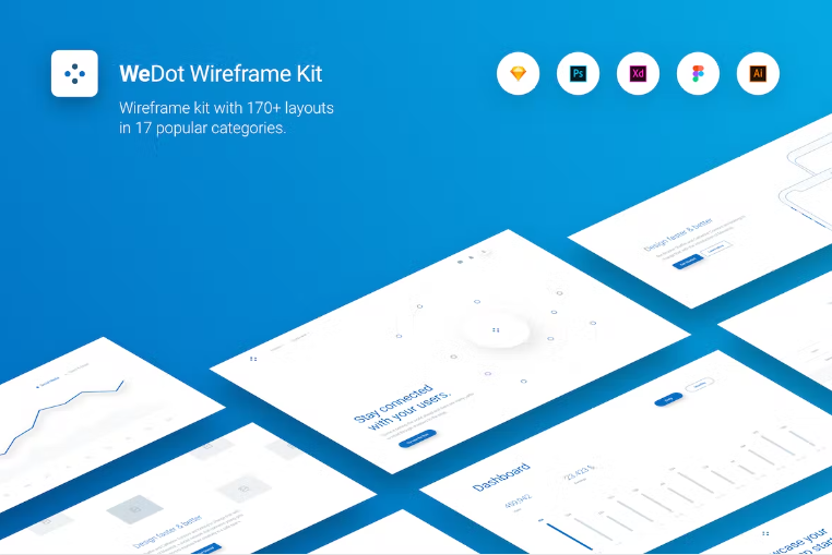 WeDot - Wireframe UI Kit
