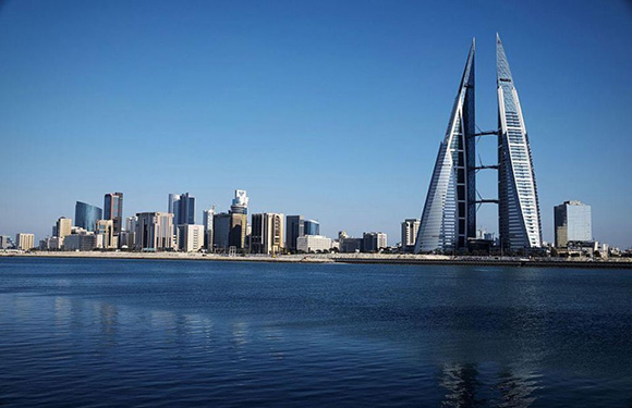 Manama skyline from across the water.
