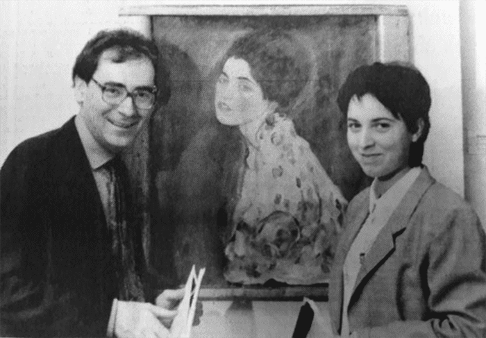 Stefano Fugazza and Claudia Maga with A Portrait of a Lady before the disappearance 