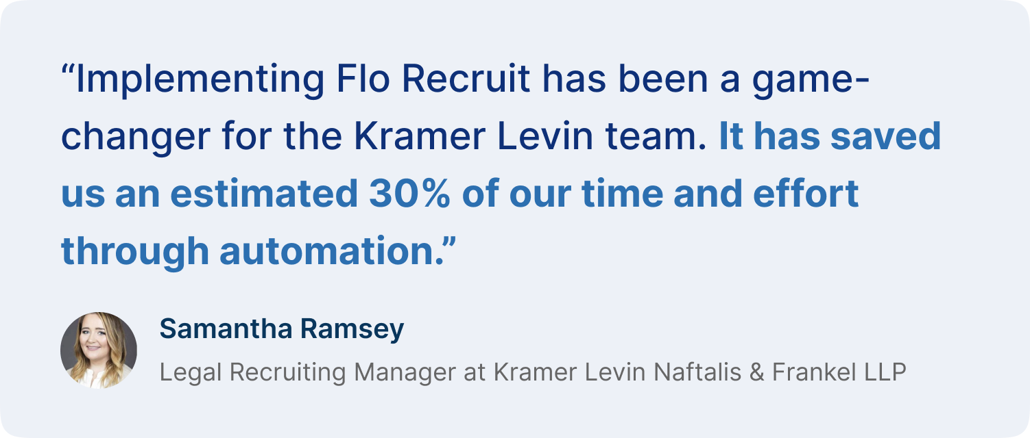 Samantha Ramsey Quote about implementing Flo Recruit