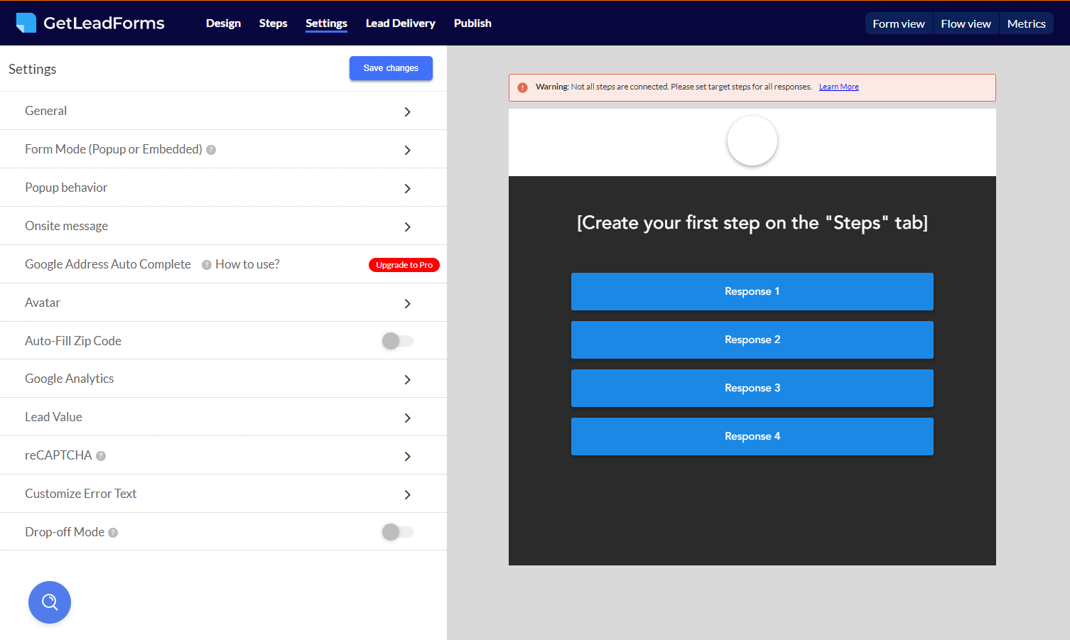 lead form creation