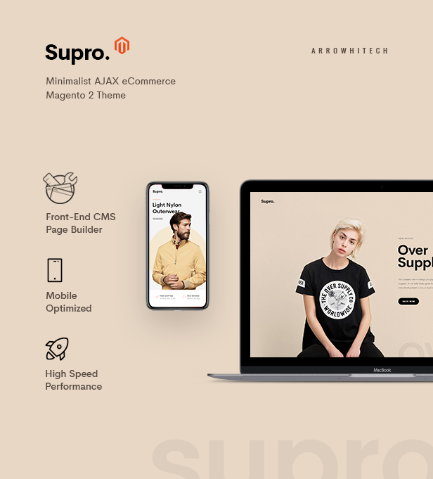 Magento clothing theme Supro