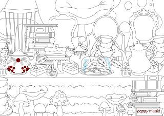 Poppy Makes Colouring Pages