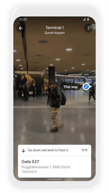 Immagine di Street View in un aereoporto