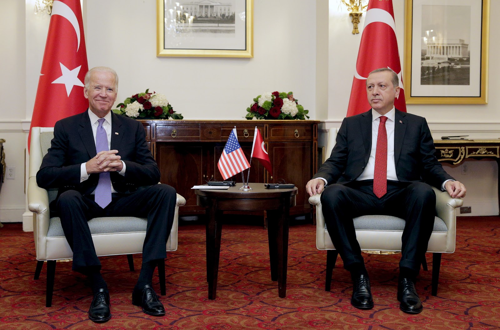 الرئيس الأمريكي جو بايدن مع الرئيس التركي رجب طيب أردوغان/رويترز، أرشيفية