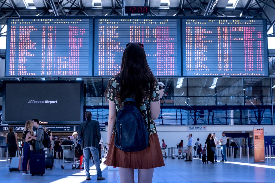 Airport, Transport, Woman, Girl, Tourist, Travel