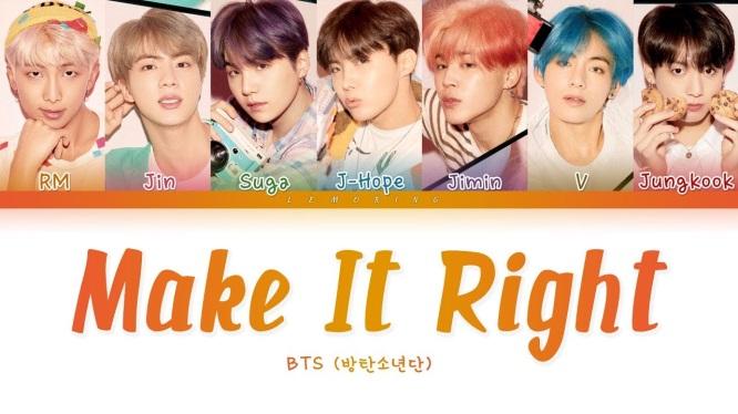 Image result for make it right bts