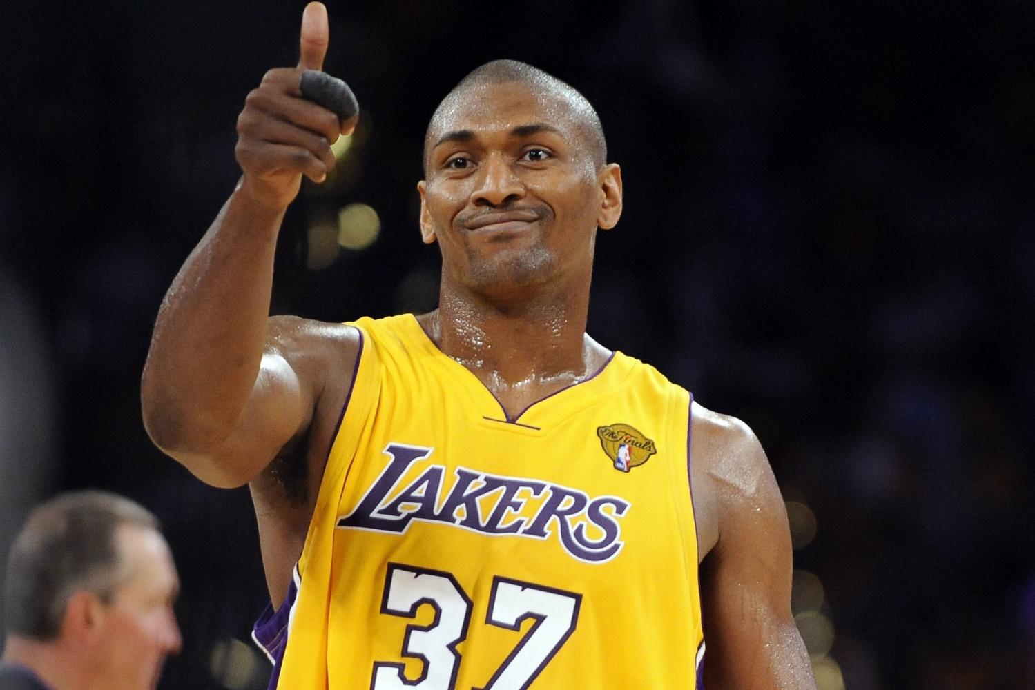 Ex-Lakers Star Ron Artest Says He 'Sparked a Blunt' to Celebrate LA's Title  Win | Bleacher Report | Latest News, Videos and Highlights