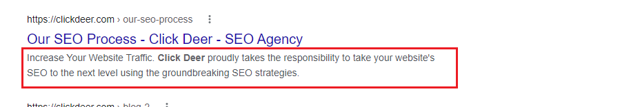 Meta title tag in the SERPs- On page seo guide 2022