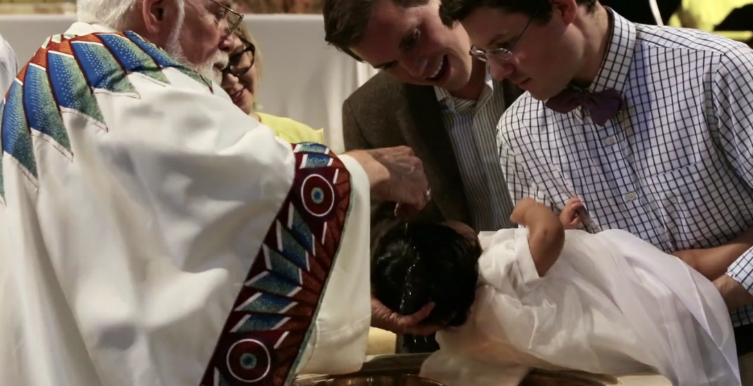 Fr. Muth baptism of gay couple's adopted daughter.png