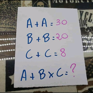 A+B ×C= ?