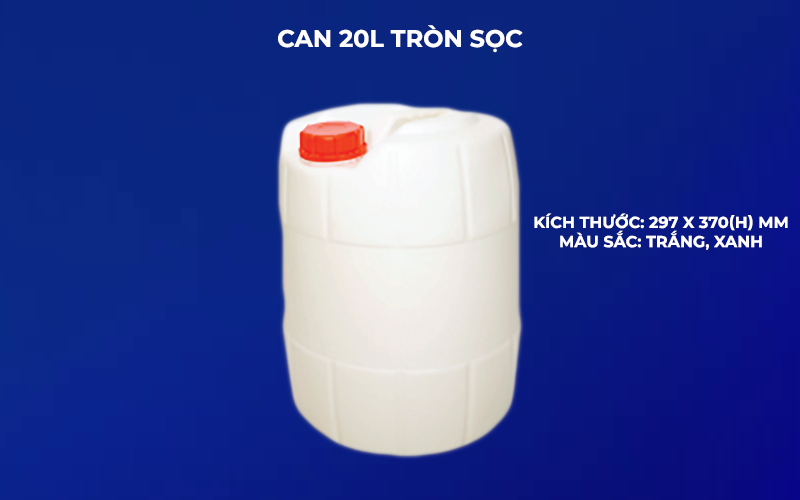 Can 20L tròn sọc