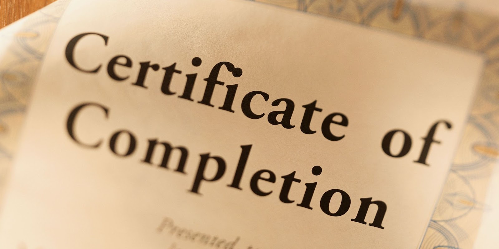 Receive your certificate of completion
