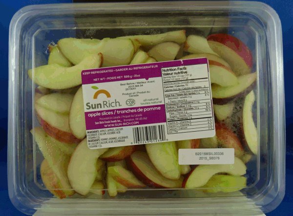 Sun Rich - apple slices - 595 gram