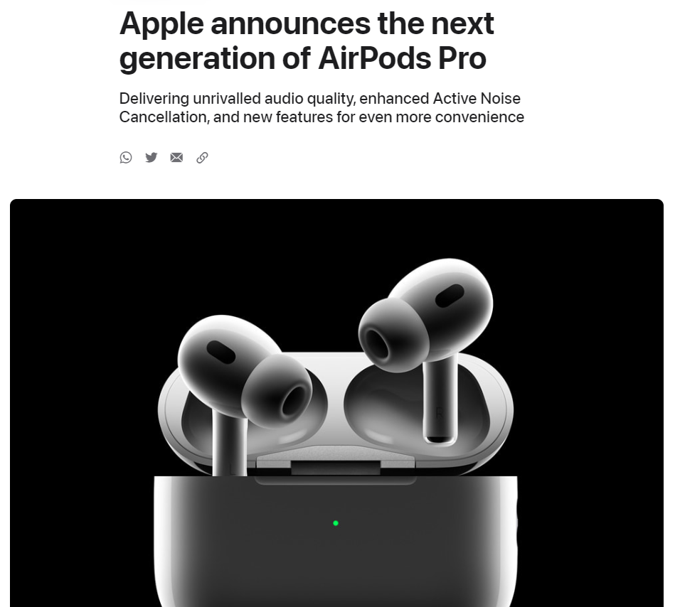 apple airpods pro announcement