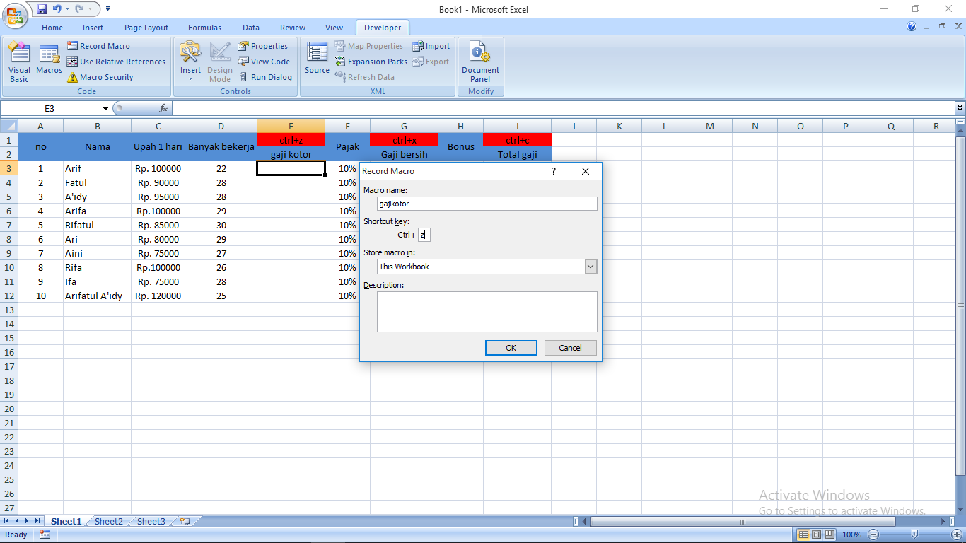 Tutorial Menggunakan Excel