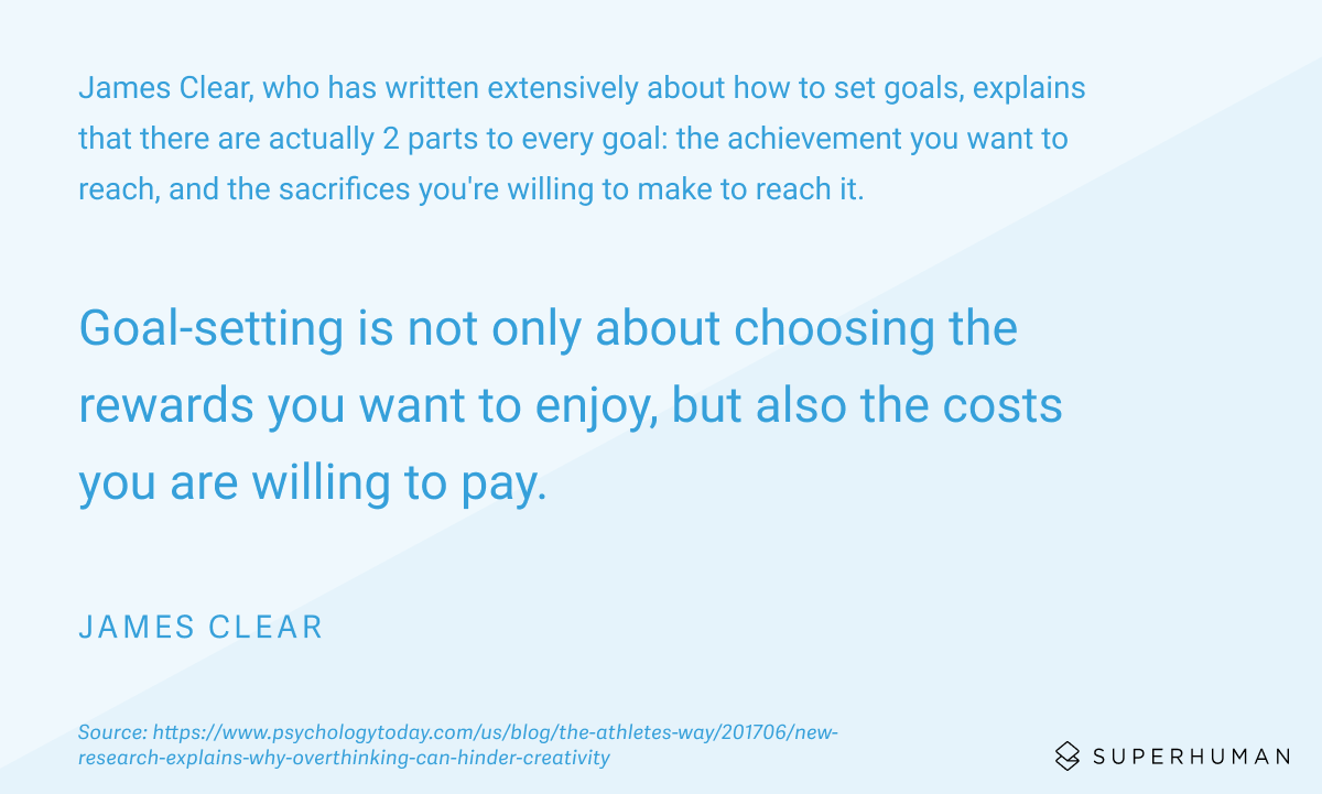 james clear goal setting